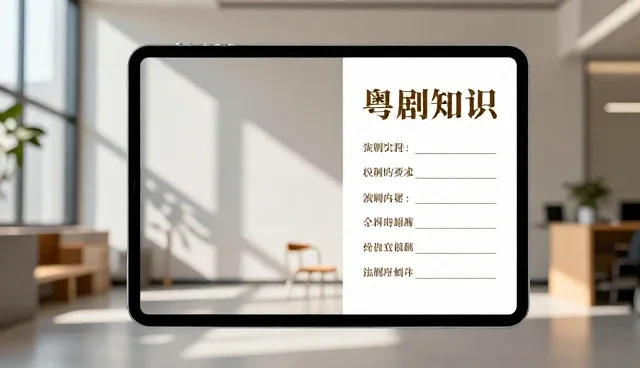 粤剧知识电子书如何提升文化传播效率